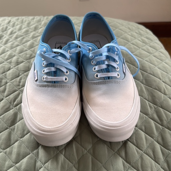 Vans OG Authentic LX 'Dip Dye - Alaskan Blue White' Size 9 Men’s - Picture 4 of 6